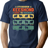 Keeshond Funny Guide To Traning T-Shirt - Sarcastic Humor Graphic Tee - Navy