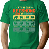 Keeshond Funny Guide To Traning T-Shirt - Sarcastic Humor Graphic Tee - Green
