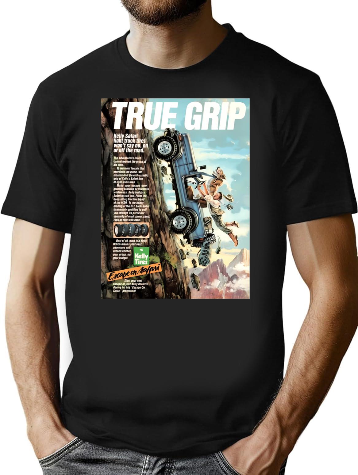 Kelly Tires - True Grip Ad T-Shirt - Black