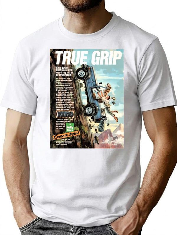 Kelly Tires - True Grip Ad T-Shirt - White