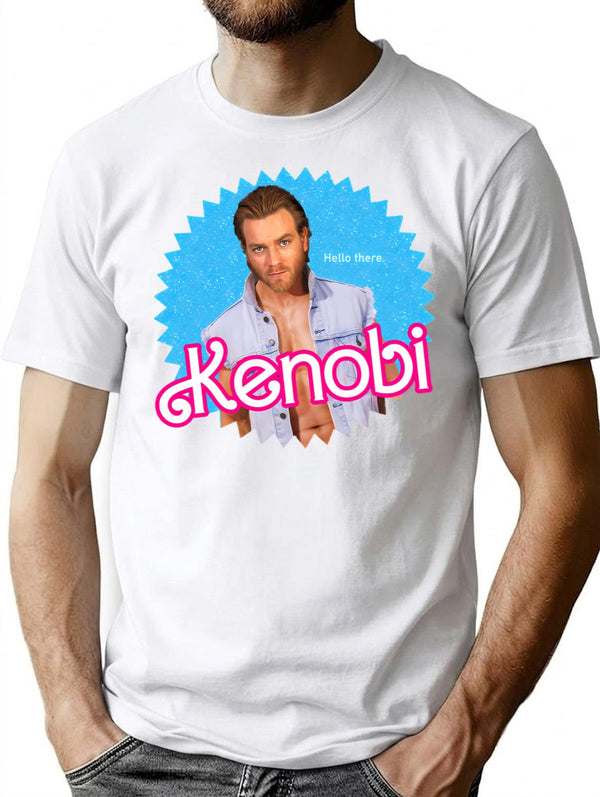 Ken Obi T-Shirt - Retro Graphic Tee for Men & Women - White