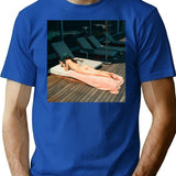 Kendall Sleep T-Shirt - Retro Graphic Tee for Men & Women - Blue