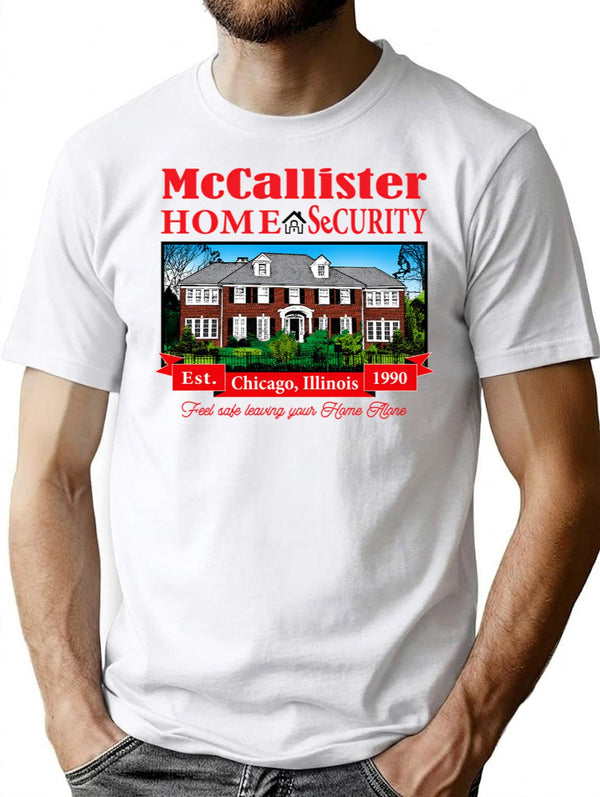 Kevin Home Security Est.1990 Lts T-Shirt for Men & Women, T-Shirts Graphic Tee - White