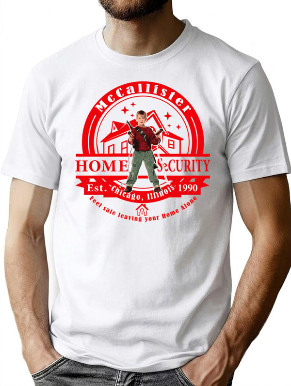 Kevin Home Security Lts T-Shirt for Men & Women, T-Shirts Graphic Tee - White