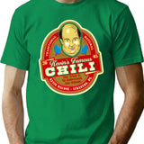 Kevin Malone Chili Label T-Shirt for Men & Women, T-Shirts Graphic Tee - Green