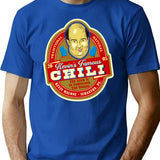 Kevin Malone Chili Label T-Shirt for Men & Women, T-Shirts Graphic Tee - Blue