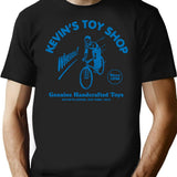 Kevin's Toy Shop T-Shirt - Retro Graphic Tee for Men & Women - Black