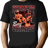 Khamzat Chimaev Bootleg Bootleg Graphic T-Shirt - Black