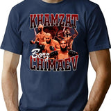Khamzat Chimaev Bootleg Bootleg Graphic T-Shirt - Navy