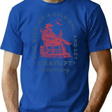 Kick Back Sip A Cold One And Let Chatgpt Do The Thinking T-Shirt - Blue