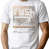Kick Skeleaton T-Shirt - Retro Graphic Tee for Men & Women - White
