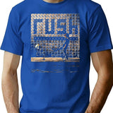 Kick Skeleaton T-Shirt - Retro Graphic Tee for Men & Women - Blue