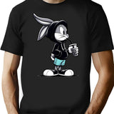 Kid Bugsbunny T-Shirt - Retro Graphic Tee for Men & Women - Black