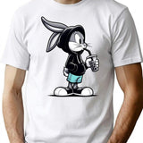 Kid Bugsbunny T-Shirt - Retro Graphic Tee for Men & Women - White