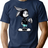 Kid Bugsbunny T-Shirt - Retro Graphic Tee for Men & Women - Navy