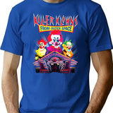 Killer Klowns From Outer Space Crazy House T-Shirt - Blue