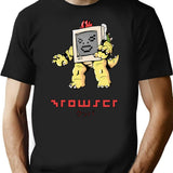 King Of Computers... Browser T-Shirt - Retro Graphic Tee for Men & Women - Black