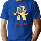 King Of Computers... Browser T-Shirt - Retro Graphic Tee for Men & Women - Blue