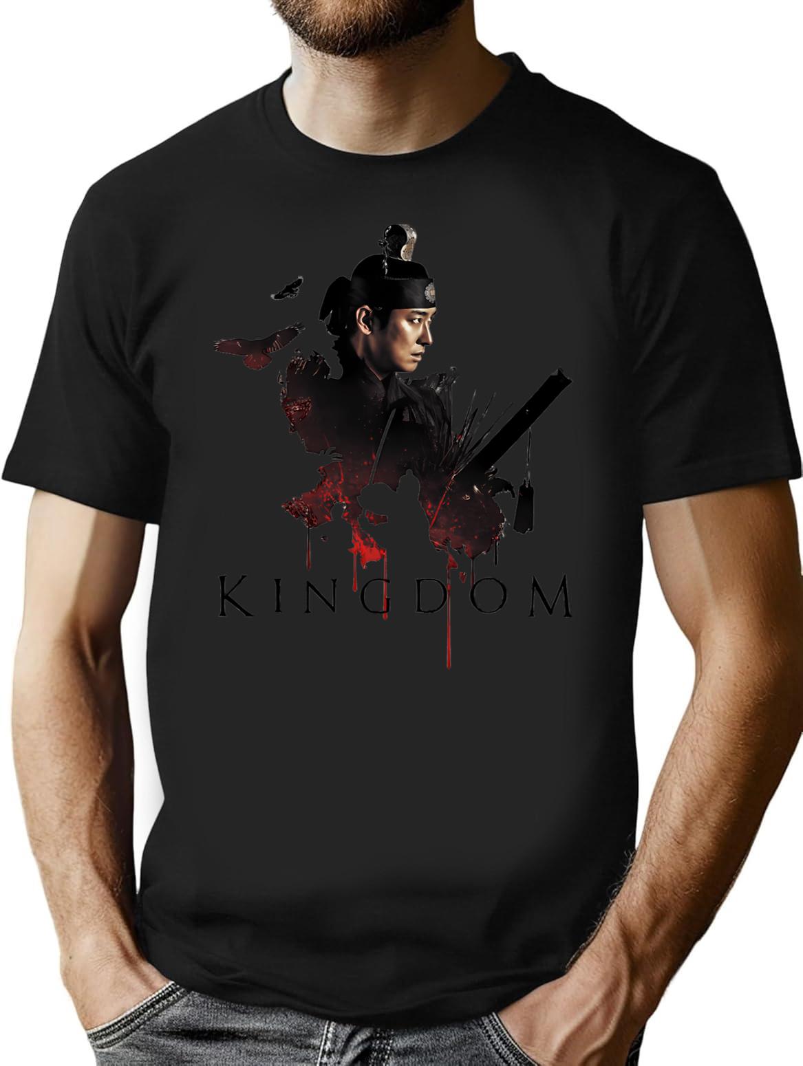 Kingdom T-Shirt for Men & Women, T-Shirts Graphic Tee - Black