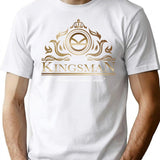 Kingsman Emblem T-Shirt for Men & Women, T-Shirts Graphic Tee - White