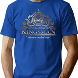 Kingsman Emblem T-Shirt for Men & Women, T-Shirts Graphic Tee - Blue