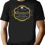 Kingsman Tailor Shop T-Shirt for Men & Women, T-Shirts Graphic Tee - Black
