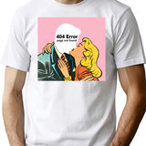 Kiss 404 Error Page Not Found T-Shirt for Men & Women, T-Shirts Graphic Tee - White