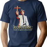 Kolchak The Night Stalker Worn T-Shirt for Men & Women, T-Shirts Graphic Tee - Navy