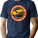 Korben Dallas Taxi Service T-Shirt for Men & Women, T-Shirts Graphic Tee - Navy