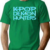 Kpop Demon Hunters Anime Movie T-Shirt for Men & Women, T-Shirts Graphic Tee - Green