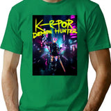 Kpop Demon Hunters Classic T-Shirt for Men & Women, T-Shirts Graphic Tee - Green