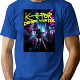 Kpop Demon Hunters Classic T-Shirt for Men & Women, T-Shirts Graphic Tee - Blue