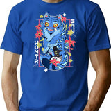 Kpop Demon Hunters Cute T-Shirt for Men & Women, T-Shirts Graphic Tee - Blue