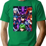 Kpop Demon Hunters Full Cast Fanart T-Shirt for Men & Women, T-Shirts Graphic Tee - Green