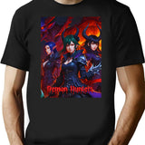 Kpop Demon Hunters Girls And Monster T-Shirt for Men & Women, T-Shirts Graphic Tee - Black