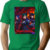 Kpop Demon Hunters Girls And Monster T-Shirt for Men & Women, T-Shirts Graphic Tee - Green