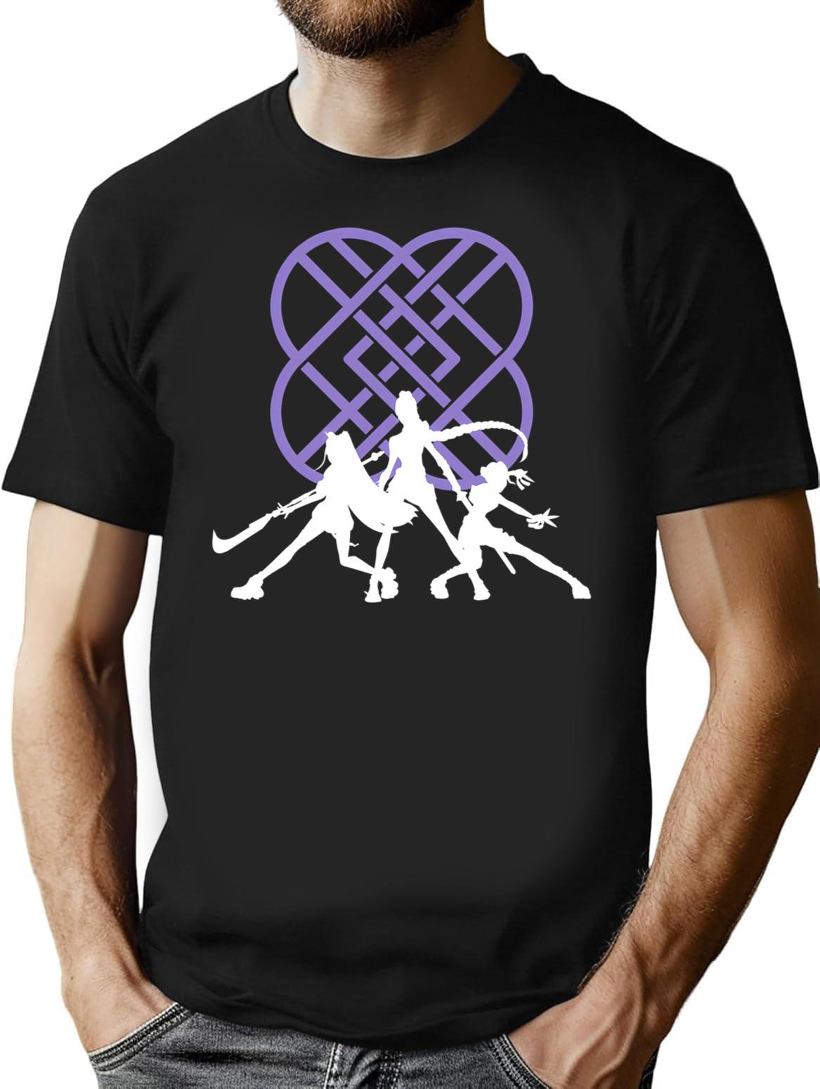 Kpop Demon Hunters Huntrix (2) T-Shirt for Men & Women, T-Shirts Graphic Tee - Black