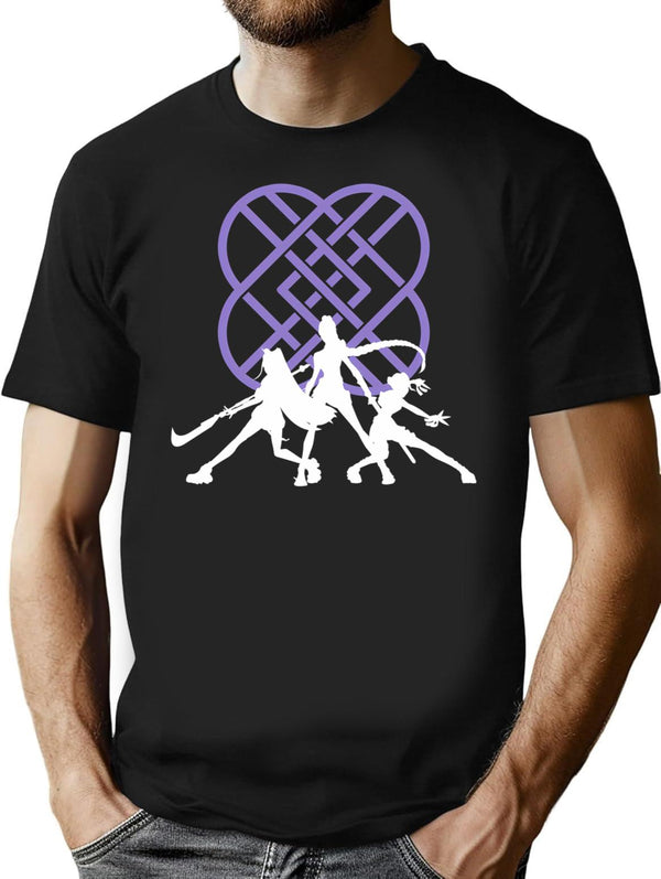 Kpop Demon Hunters Huntrix (2) T-Shirt for Men & Women, T-Shirts Graphic Tee - Black