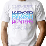Kpop Demon Hunters Huntrix T-Shirt for Men & Women, T-Shirts Graphic Tee - White