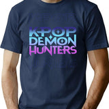 Kpop Demon Hunters Huntrix T-Shirt for Men & Women, T-Shirts Graphic Tee - Navy