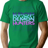 Kpop Demon Hunters Huntrix T-Shirt for Men & Women, T-Shirts Graphic Tee - Green
