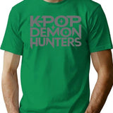 Kpop Demon Hunters Logo T-Shirt for Men & Women, T-Shirts Graphic Tee - Green