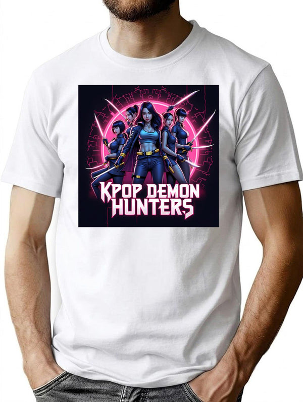 Kpop Demon Hunters Rumikpop Demon Huntersk-Pop Demon Hunters Supernatural T-Shirt for Men & Women, T-Shirts Graphic Tee - White