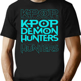 Kpop Demon Hunters Sticker (2) T-Shirt for Men & Women, T-Shirts Graphic Tee - Black