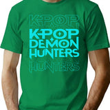 Kpop Demon Hunters Sticker (2) T-Shirt for Men & Women, T-Shirts Graphic Tee - Green