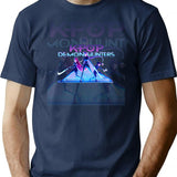 Kpop Demon Hunters Sticker T-Shirt for Men & Women, T-Shirts Graphic Tee - Navy