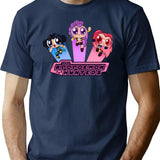 Kpop Demon Hunters X Power Girls T-Shirt for Men & Women, T-Shirts Graphic Tee - Navy