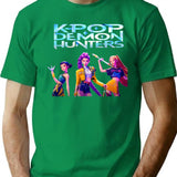 Kpop Demon Hunters (10) T-Shirt for Men & Women, T-Shirts Graphic Tee - Green