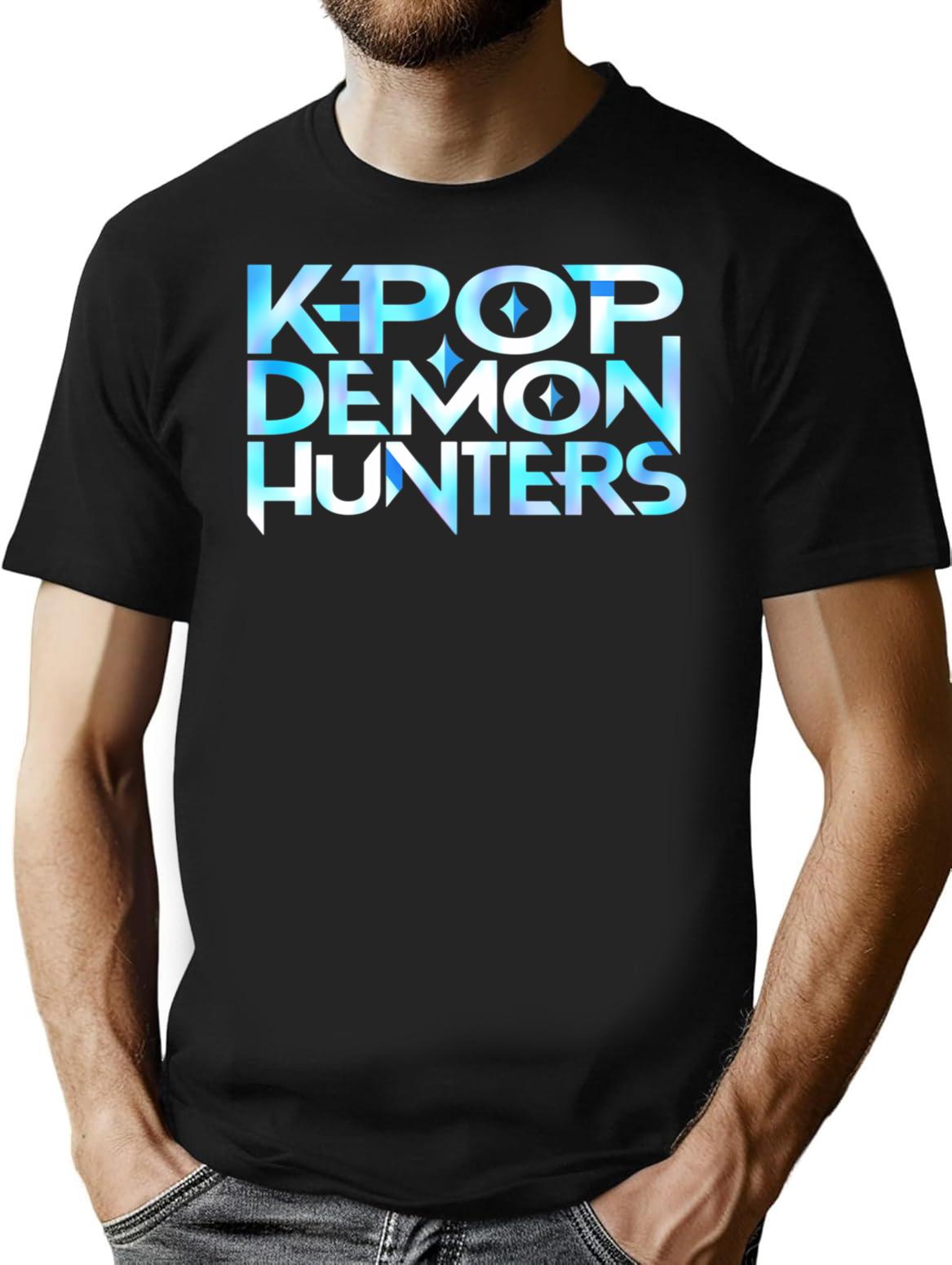 Kpop Demon Hunters (12) T-Shirt for Men & Women, T-Shirts Graphic Tee - Black