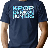 Kpop Demon Hunters (12) T-Shirt for Men & Women, T-Shirts Graphic Tee - Navy